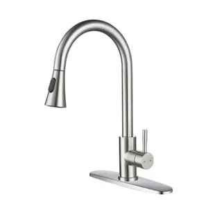 Grifo de cocina de una manija Casainc pulverizador níquel cepillado TH-4003NS - Imagen 1 de 1