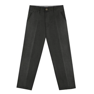 Buyless Fashion Boys Pants Flat Front Regular Fit Polyester Formal and Casual - Picture 1 of 27