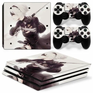 NieR: Automata Anime Motiv Sony PS4 Playstation 4 Pro Skin Aufkleber Schutzfolie - Picture 1 of 1