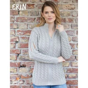 Erin Zip Up Cardigan Knitting Pattern, Jody Long Coastline Collection,  $6.00 - Picture 1 of 1