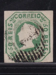 Portugal 1853 YV 3 large margins CANC VF / CAT VALUE $1000 - Picture 1 of 2