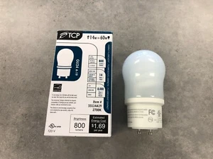 TCP 33114A19 14W A LAMP GU24 27K Compact Fluorescent Lamp - Picture 1 of 4