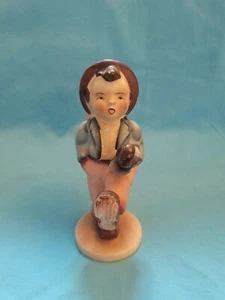 Vintage Stauffer Stil Junge Zahnstocher Figur mit Regenschirm - Porzellan - Japan 5 Zoll - Bild 1 von 6