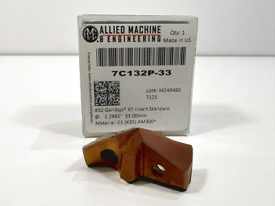 AME ALLIED ENGINEERING 7C132P-33 33 MM AM300 Nuevo Inserto de taladro de pala de carburo 1 pieza Foto 1 de 2