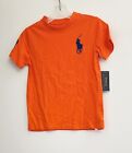 Polo Ralph Lauren Little Boys Big Pony Cotton Jersey T Shirt Sailing Orange Sz 5