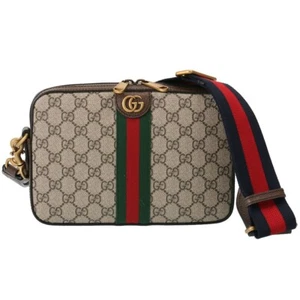 GUCCI Bolso de Hombro Bolso sin asas Hombres Mujeres Offdia GG Lona 699439 9C2ST 8920 Beige - Imagen 1 de 8