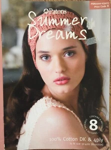 Patons Summer Dreams Crochet Booklet 4PLY & DK 8 Designs Clothes Bags Scarves - Picture 1 of 9