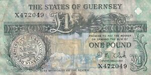 Guernsey £1 One Pound D.M. Clark