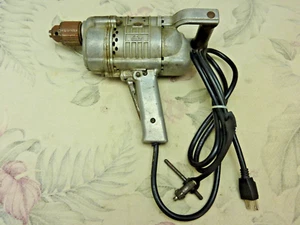 Vintage Thor Model 5215 Heavy Duty Electric Drill with Chuck Key and New Cord - Picture 1 of 10