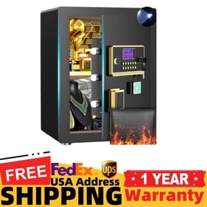 BESAFETY 3.5 Cuft Large Safe Box, Digital Keypad Home Security Safe - Picture 1 of 9