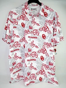 Nueva Reyn Spooner Oklahoma Sooners Fútbol Hawaiano Polo Para Hombres XXL OU SEC - Imagen 1 de 14