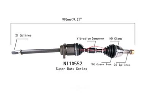 CV Axle Shaft PROTECH NI10552 fits 07-13 Nissan Altima - Bild 1 von 1