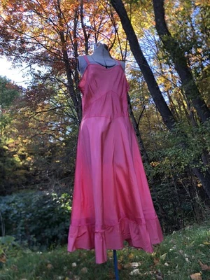 Vintage 1930’s VAL MODE Ruffle Hem Lingerie FULL SLIP B 38” Gorgeous Color - Image 1 of 4