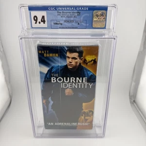 The Bourne Identity (2002) VHS New Sealed Watermark Graded CGC 9.4 A+ - Picture 1 of 10