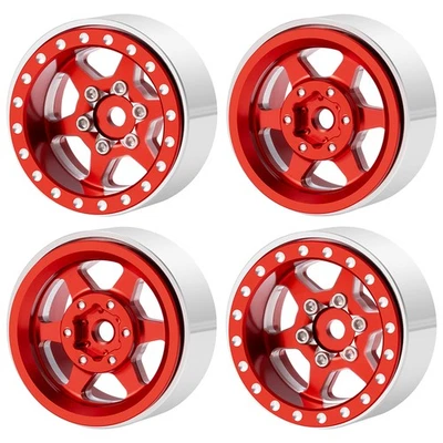 RCBATER Alum Beadlock Wheel Rim for TRX4M Ascent18 SCX24 FCX24 1/24 1/18 RC Cars - Image 1 of 4