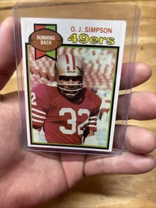 O.J. Tarjeta de fútbol Simpson 1979 Topps #170 patio - Imagen 1 de 2