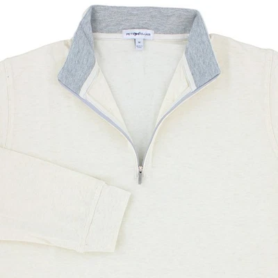 Peter Millar Men's 1/4 Zip Crown Comfort Pullover Piqué Stitch, MF24K49 - Image 1 of 4