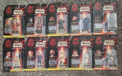 Lote de 10 Star Wars Episodio I 1 La Amenaza Fantasma CommTech Obi-Wan Qui-Gon  Foto 1 de 4