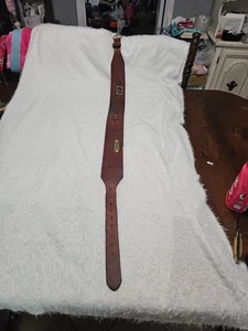 Vintage Motorcycle Brown Leather Kidney Belt- Back Support 42-44 - Picture 1 of 2