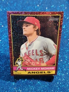 Béisbol Topps Heritage 2025 cromado #337 Mickey Moniak Borgoña Sparkle Angels - Imagen 1 de 2