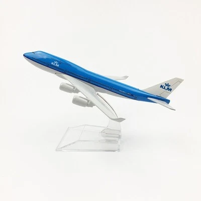 Modellino Aereo Diecast 1:400 Boeing 747 KLM Royal Dutch Airlines 16cm Collezion - Immagine 1 di 4