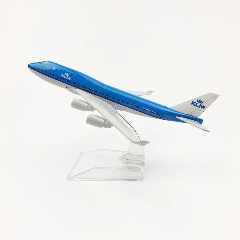 Modellino Aereo Diecast 1:400 Boeing 747 KLM Royal Dutch Airlines 16cm Collezion - Immagine 1 di 4