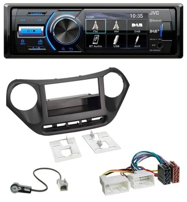JVC Bluetooth MP3 USB DAB Autoradio für Hyundai i10 (ab 2013) - Bild 1 von 4