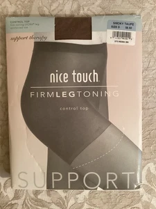Nice Touch Firm Leg Toning Support Therapie Strumpfhose - Größe D - Smoky Taupe - Bild 1 von 2