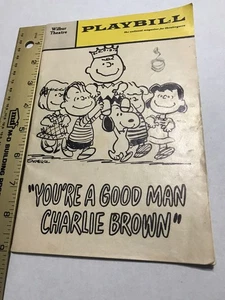 1968 Playbill You're A Good Man Charlie Brown Wilbur Theatre Boston - Bild 1 von 5