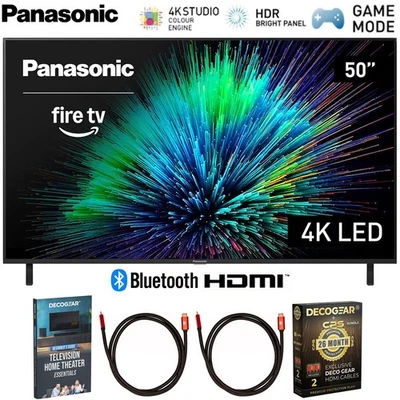 Smart Fire TV Panasonic 50 pulgadas LED 4K Ultra HD con paquete de protección extendida Foto 1 de 4