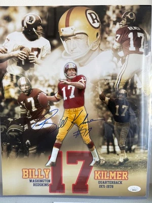 BILLY KILMER Signed AUTO Autographed 11x14 Photo Redskins Legend JSA COA - Image 1 of 2