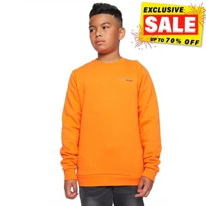 Kings Will Dream Inferno Junior Jungen Sweatshirt Freizeit Komfort Pulli Orange - Picture 1 of 4