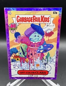2025 Topps Worst of Garbage Pail Kids 40th OFF-Color Clara Purple SP 49/199 #67A - Bild 1 von 4