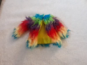 Barbie Doll Furry Rainbow Coat - Picture 1 of 4