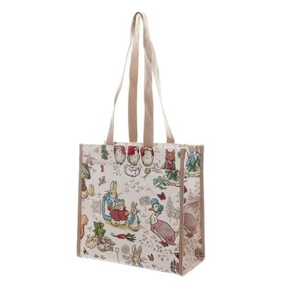Peter Rabbit Shopping Bag Tote Reuseable Canvas Travel Shoulder Beatrix Potter - Image 1 of 4