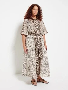 FREE POST NWT Commonry Linen Animal Print Shirt Dress 18 RRP $299.95 - Picture 1 of 5