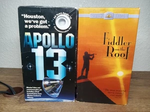 VHS Tapes- Fiddler On The Roof, Apollo 13 Video  And Commemorative Pin - Picture 1 of 10