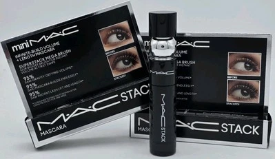 2X MAC Mini Stack Mascara Infinite Build Volume Black 0.27 oz / 8ml New In Box - Image 1 of 4
