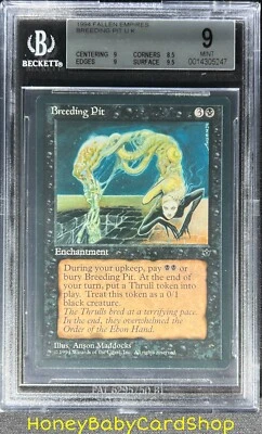MTG Fallen Empires 1994 Breeding Pit BGS 9.0 MINT Silver Age Iconic Staple - Image 1 of 4