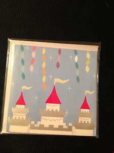Pop Up Greeting Card Up With Paper PRINCESS CASTLE 6"x6" New - Picture 1 of 2