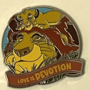 Disney Love is an Adventure Mystery Pin Mufasa Simba Lion King Love is Devotion - Picture 1 of 3