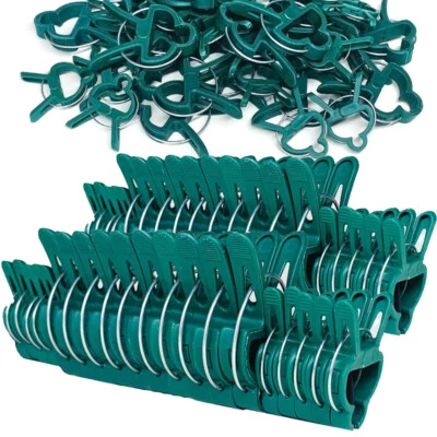 200PC LARGE PLANT & GARDEN CLIPS Support Tomato Vegetable Trellis Twine Ties US - Image 1 of 4