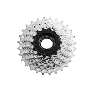 Sunrace 7 Speed 14 - 28T Screw On MTB Bicycle Freewheel MFM2A7DS Silver/Black - Picture 1 of 1