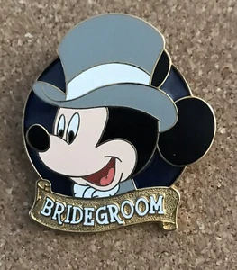 Disney Mickey Mouse Bridegroom Wedding Pin - Picture 1 of 1