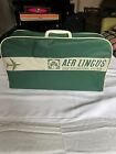Vintage 1960S Irish Aer Lingus Airline Carry-On Green Stewardees Travel Bag