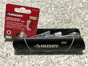 Husky 1003 433 678 6-Piece Folding Nut Driver Set - MM - Picture 1 of 5