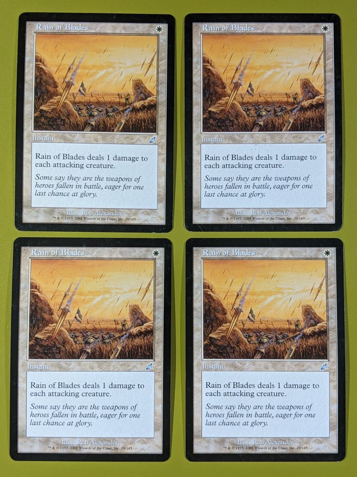 Rain of Blades x4 Scourge 4x Magic the Gathering MTG - Image 1 of 1