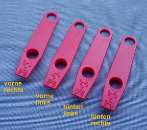 20x 4 Reifenmarkierung Set Reifenprofilmesser Profiltiefenmesser 3 in 1 rot 8732 - Bild 1 von 12
