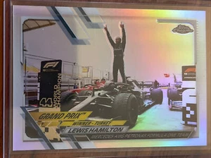 2021 Topps Chrome Lewis Hamilton Refractor Card 151 - Bild 1 von 2