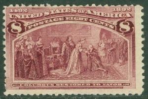EDW1949VERKAUF: USA 1893 Scott #236 neuwertig nie klappbar. Katalog $ 140,00. - Bild 1 von 2